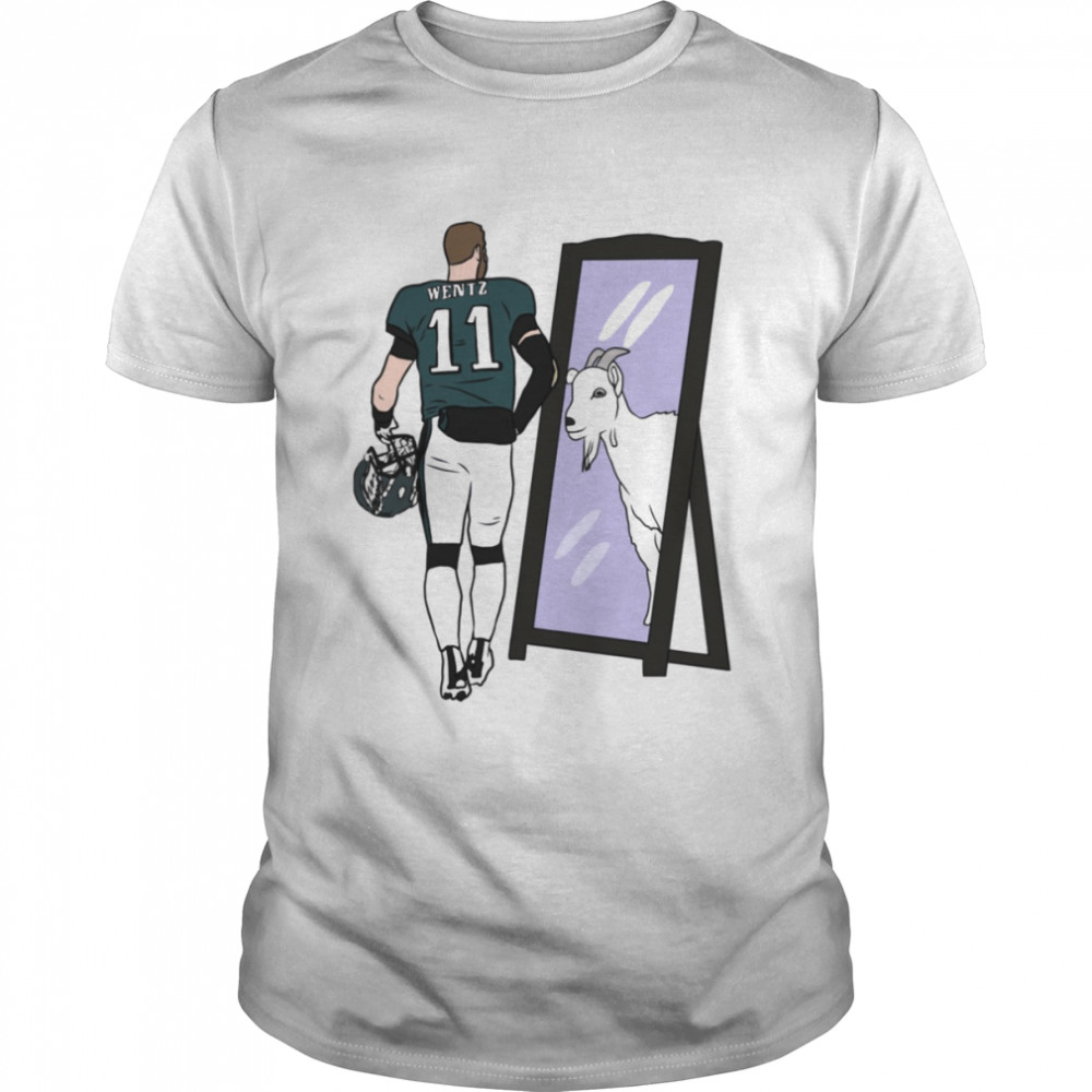 #1 Carson Wentz Mirror Goat shirt Classic Men's T-shirt