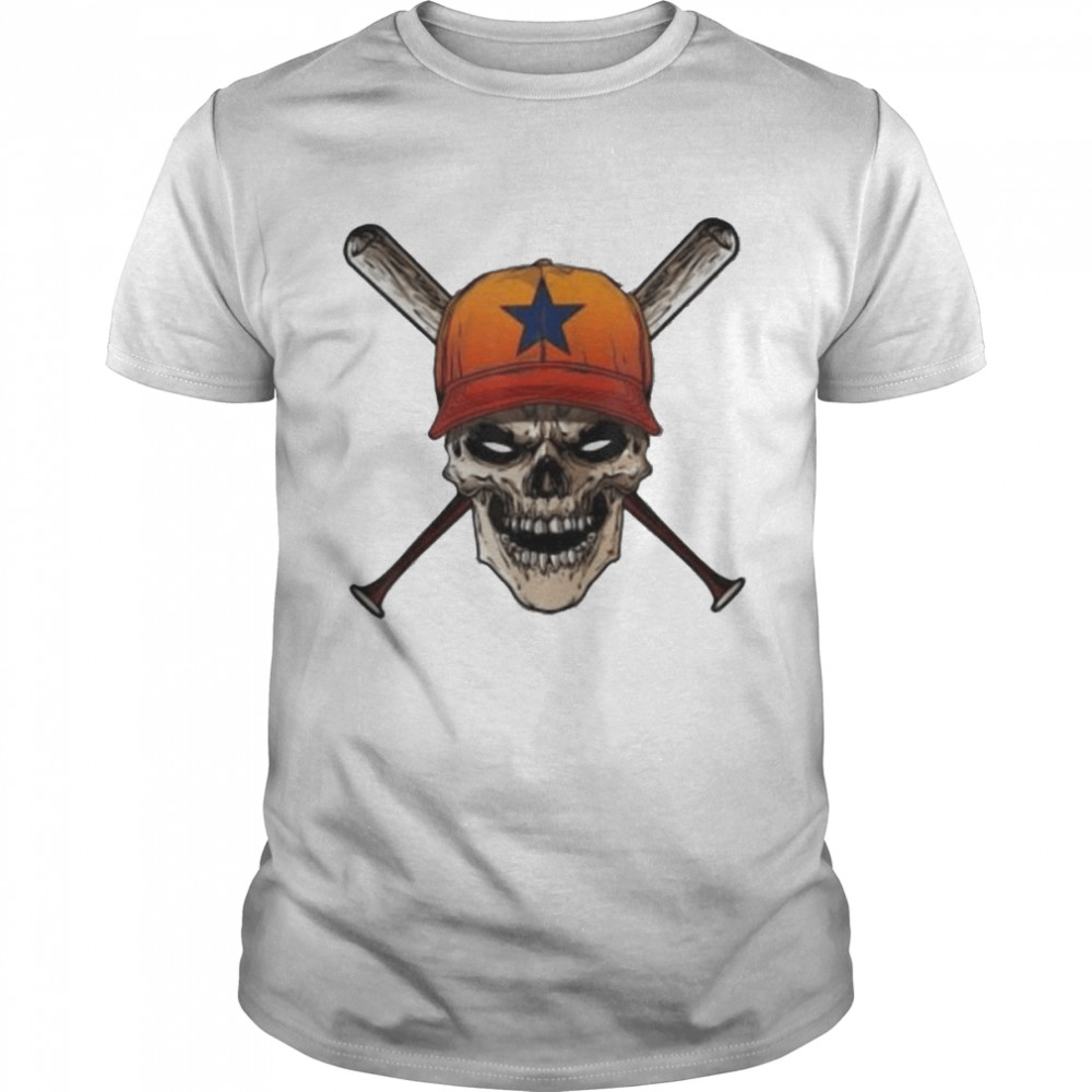 Houston Astros Baseball Vintage H-Town Crush City Texas Skull Shirt