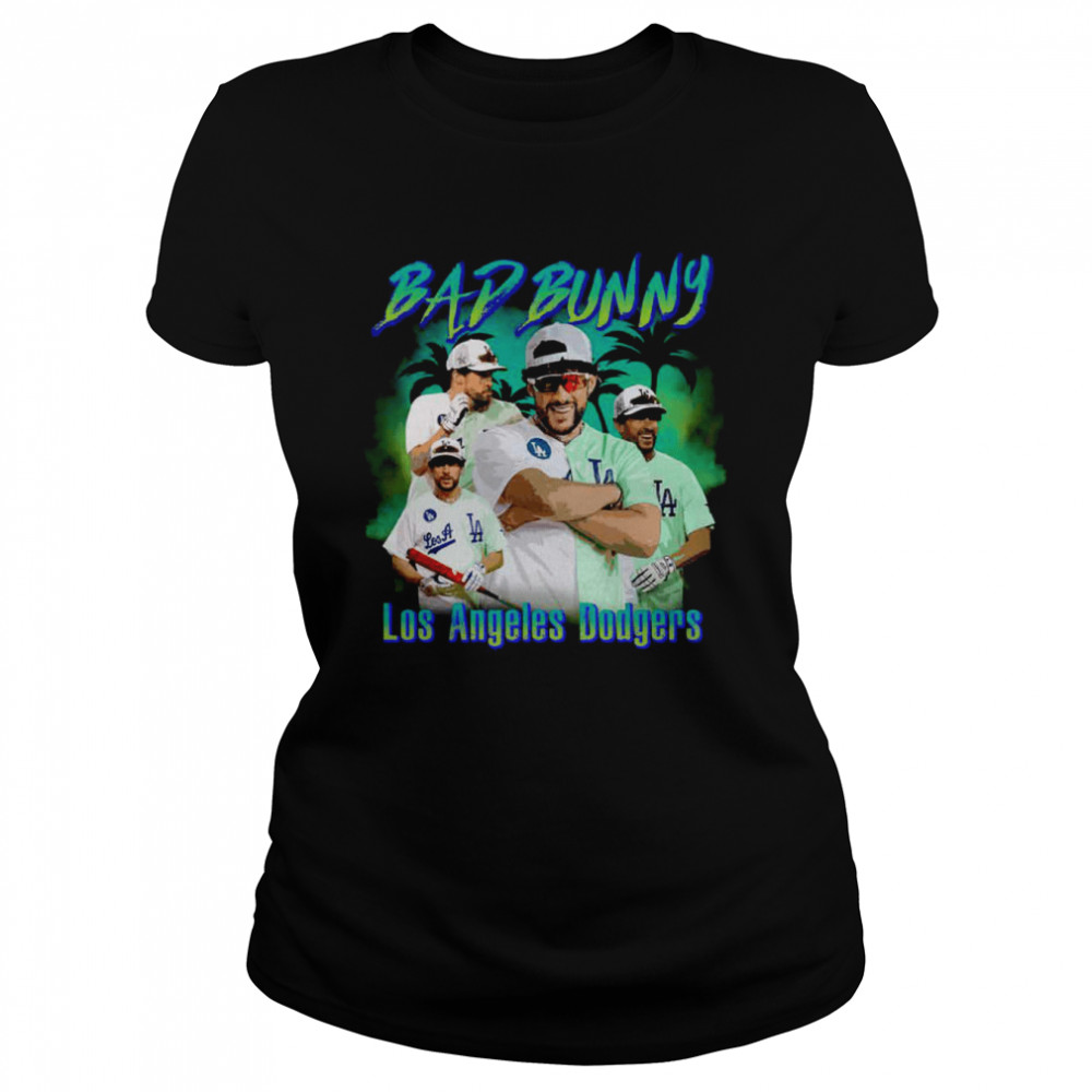 Bad Bunny Dodgers Shirts Los Angeles Dodgers - Teesato