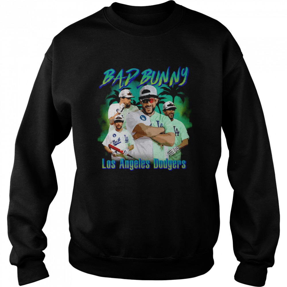 Bad Bunny Dodgers Los Angeles T Shirt - Teeholly