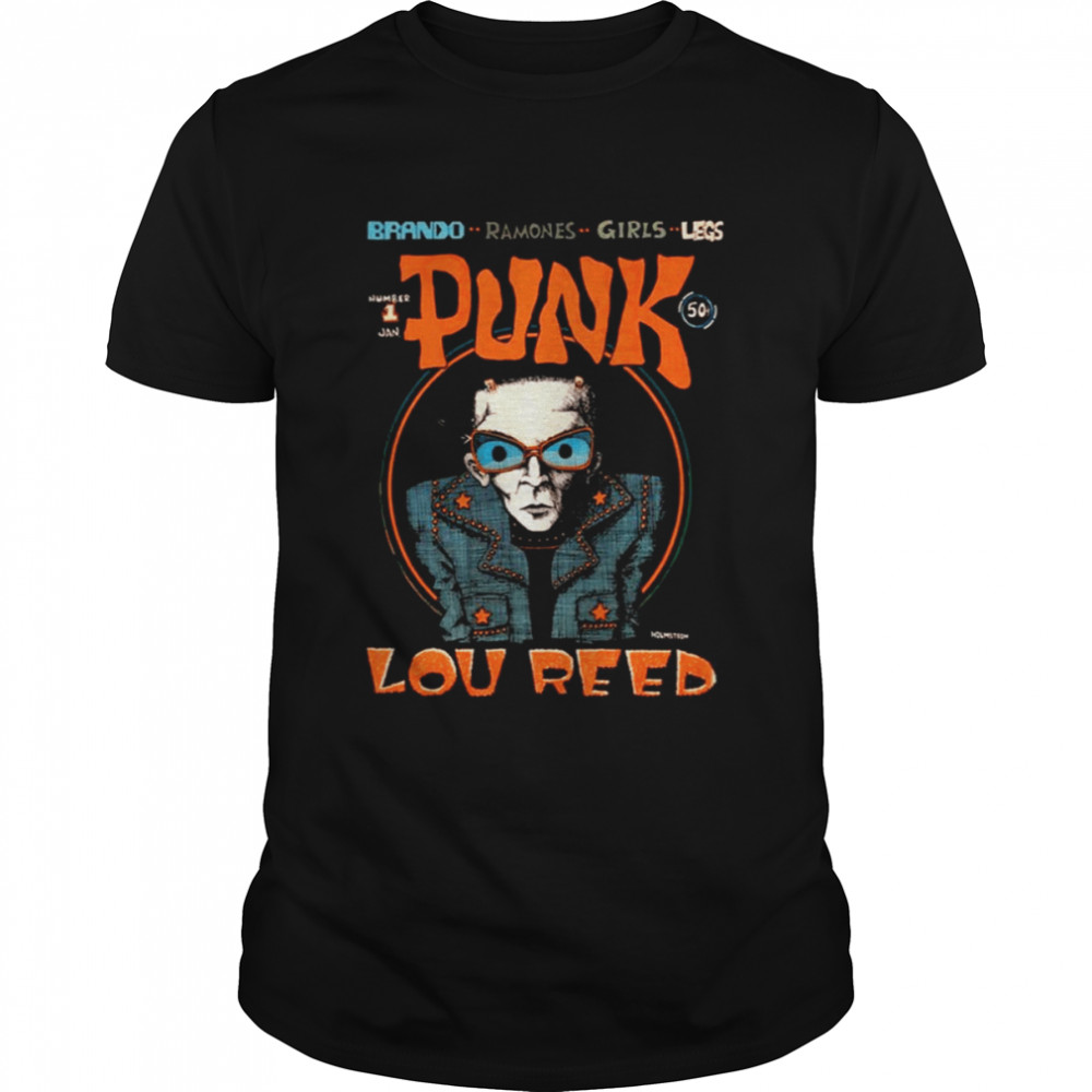 Punk Zine Magazine Lou Reed Ramones shirt