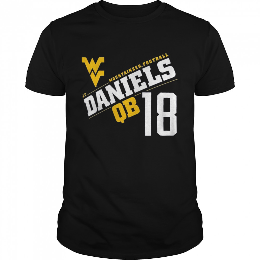 West Virginia Mountaineers football J.T Daniels QB 18 shirt