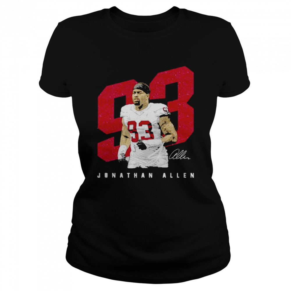 Jonathan Allen Washington Player Number signature shirt Classic Women's T-shirt