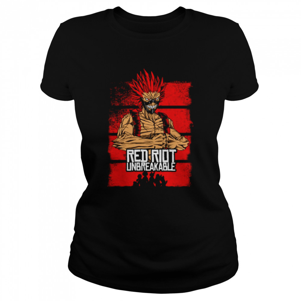 Red Riot Unbreakable My hero Academia shirt Classic Women's T-shirt