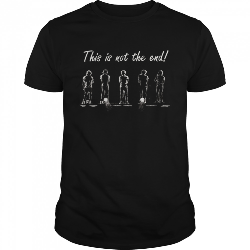 This Is Not The End One Direction White Lineart shirt