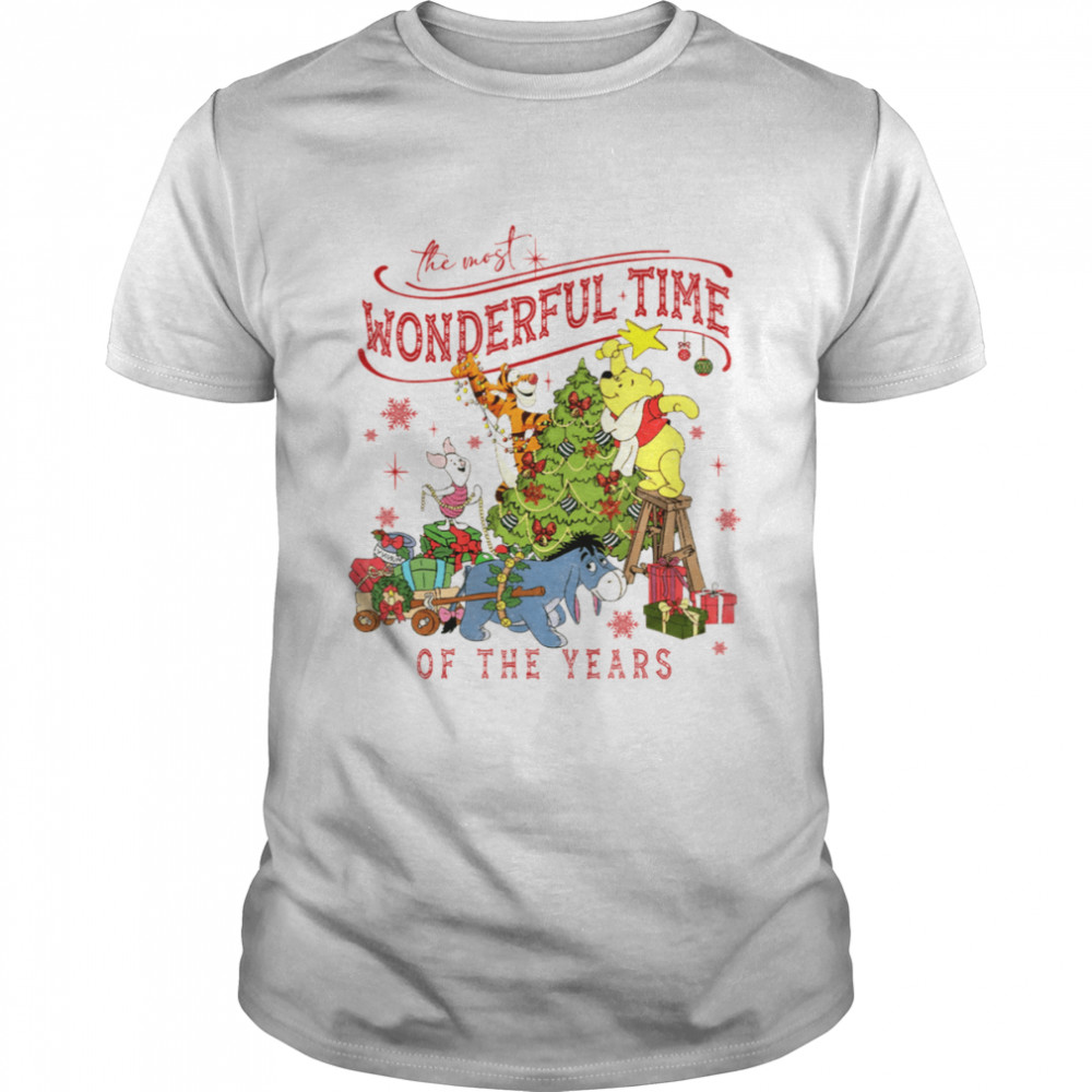 It’s The Most Wonderful Time Of The Years Winnie The Pooh Christmas Light shirt