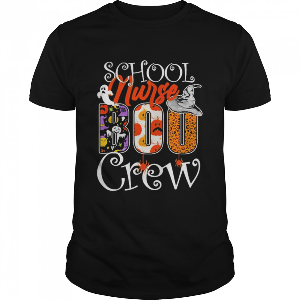 School Nurse Boo Crew Halloween School Nurse Party Costume  Classic Men's T-shirt