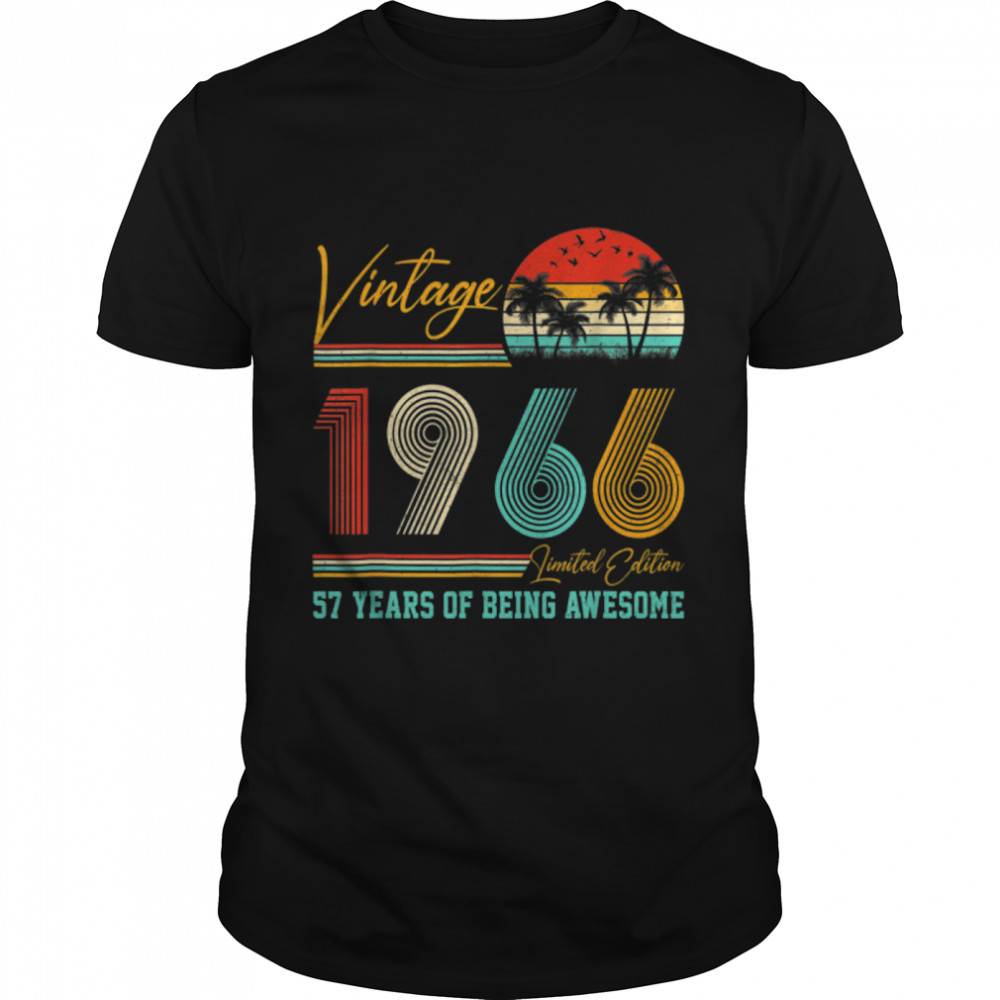 56 Year Old Gift Vintage 1966 Limited Edition 56th Birthday T-Shirt B0BK223FN7