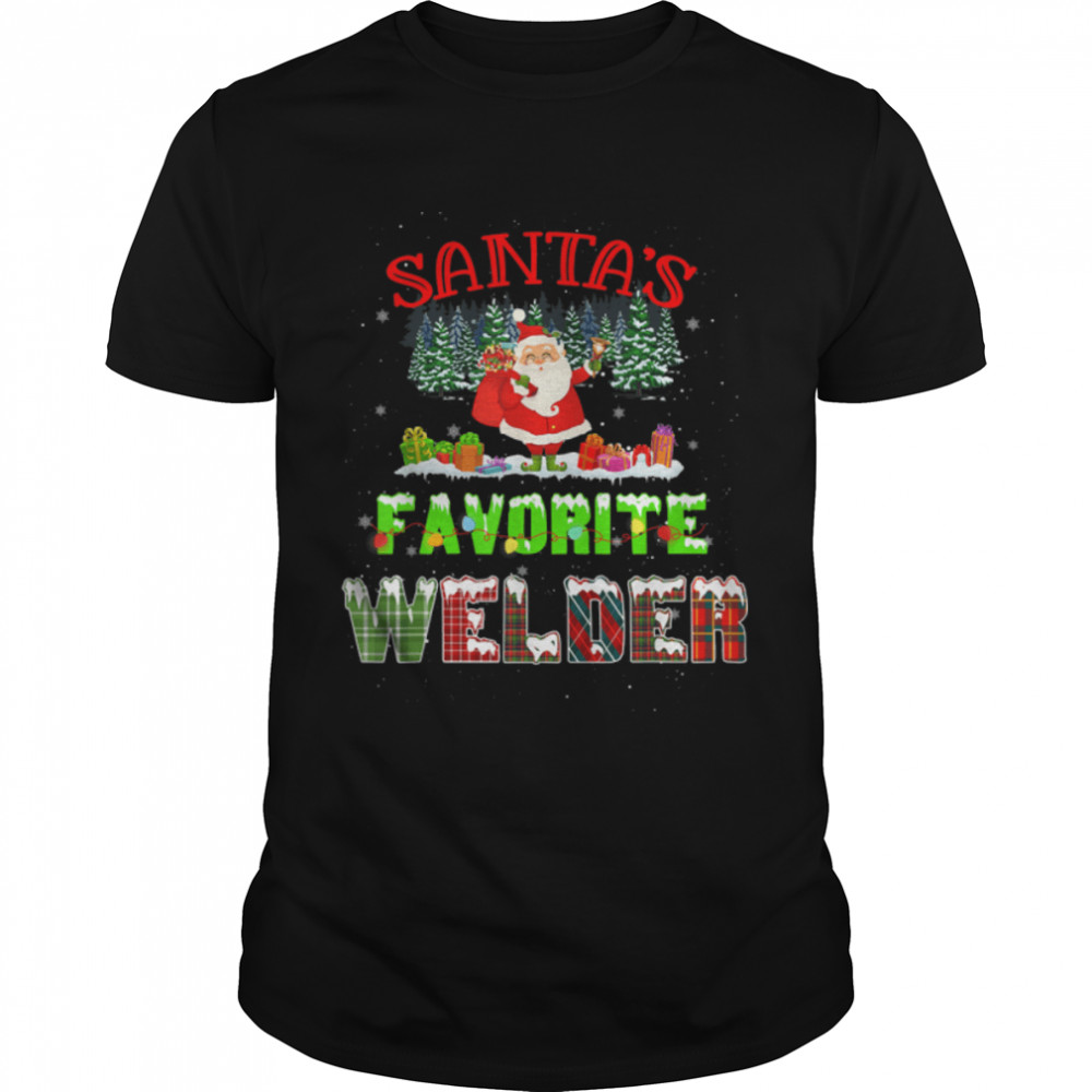 Cute Santa Claus Welder Funny Costume Christmas Holiday T-Shirt B0BK1ZS6WW