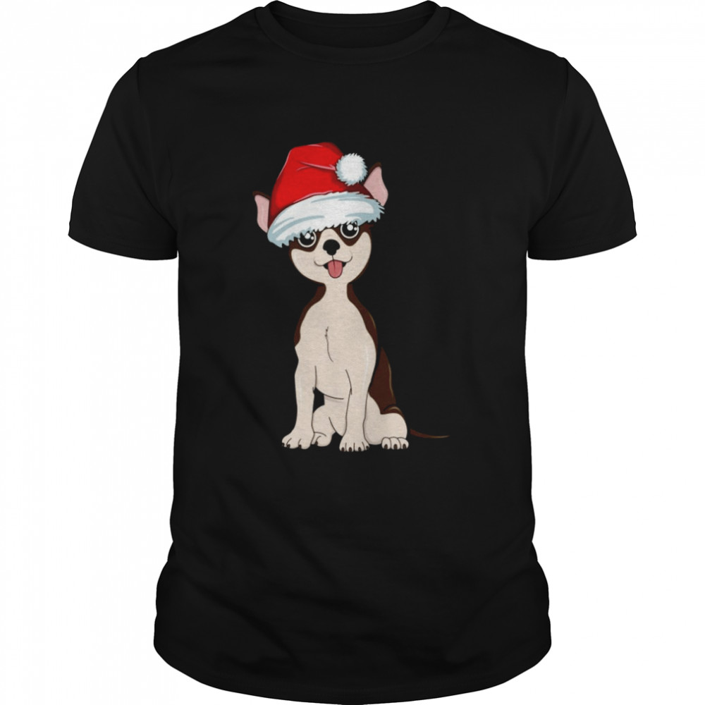 Santa Chihuahua Christmas T-Shirt
