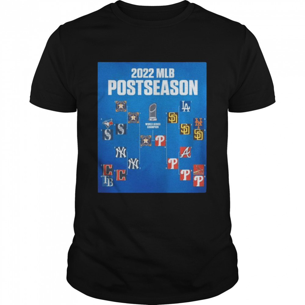 Bracket 2022 MLB postseason world series champion shirt