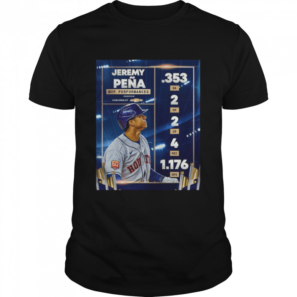 Jeremy Peña Houston Astros MVP Performances 2022 shirt