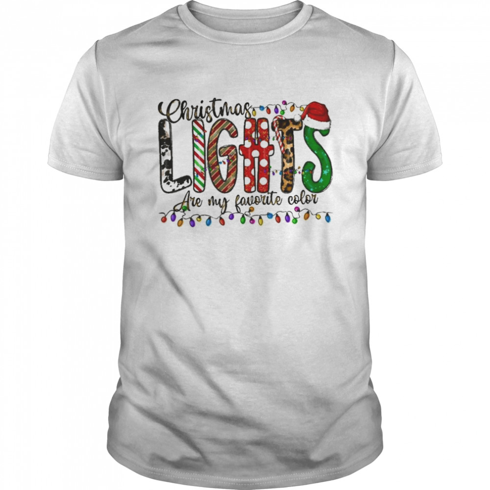 Christmas Lights Are My Favorite Color shirt Classic Men's T-shirt