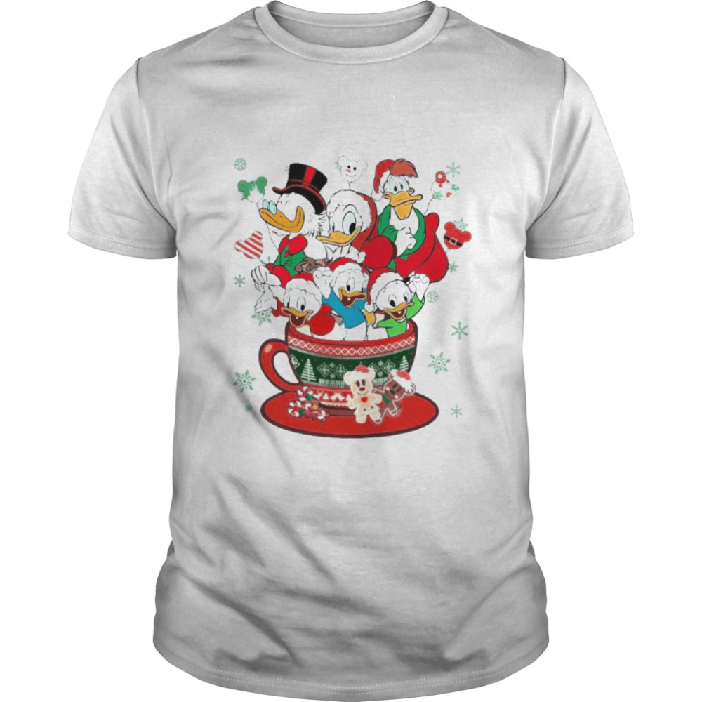 Disney Ducktales Christmas Coffee Cup Balloon shirt