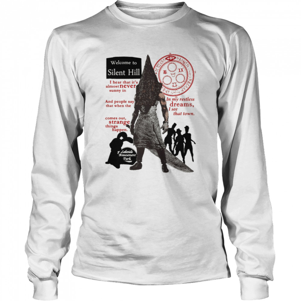 Welcome To Silent Hill shirt Long Sleeved T-shirt