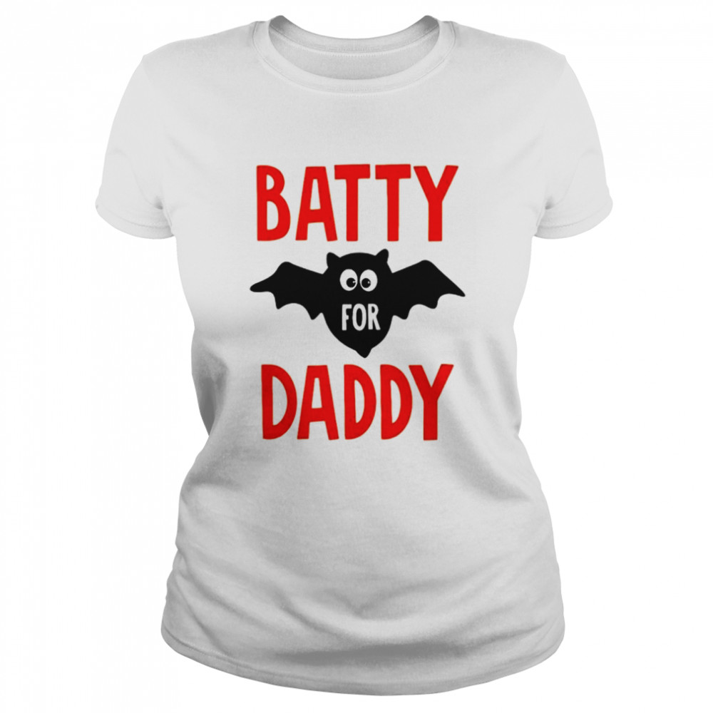 Batty For Daddy Halloween T-shirt Classic Women's T-shirt