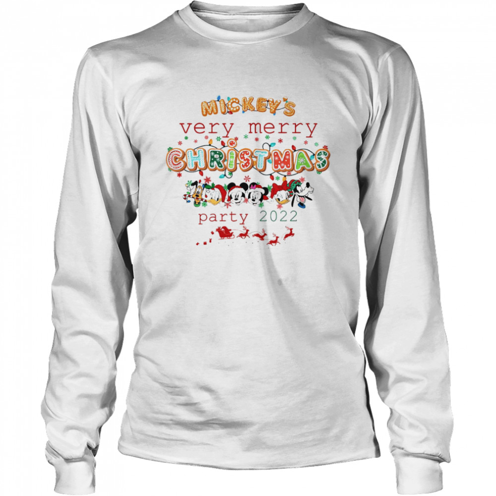 Disney Mickey and Friends Christmas shirt Long Sleeved T-shirt