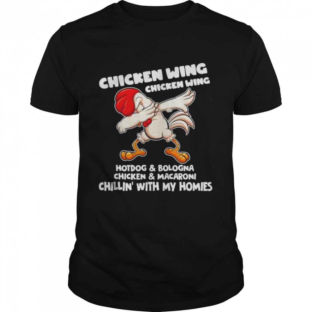 Viral Chicken Wing Chicken Wing Hot Dog Bologna Song Lyric T-Shirt