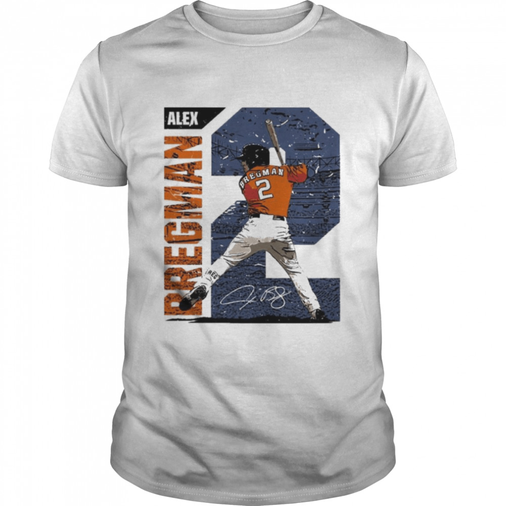 Baseball Houston Astros Alex Bregman signature t-shirt