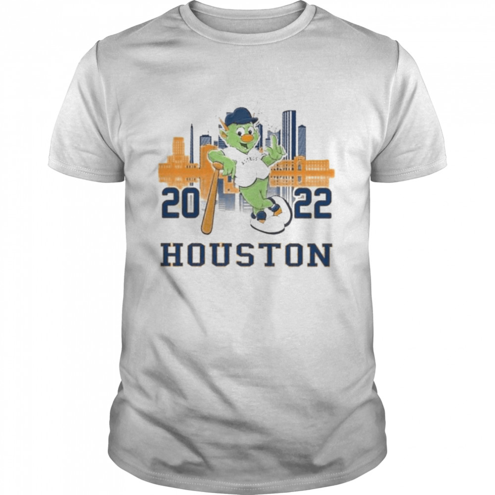 Houston Astros Orbit T-Shirt from Homage. | Grey | Vintage Apparel from Homage.