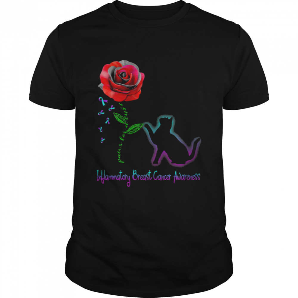 Paws for a cure Inflammatory Breast Cancer Awareness T-Shirt