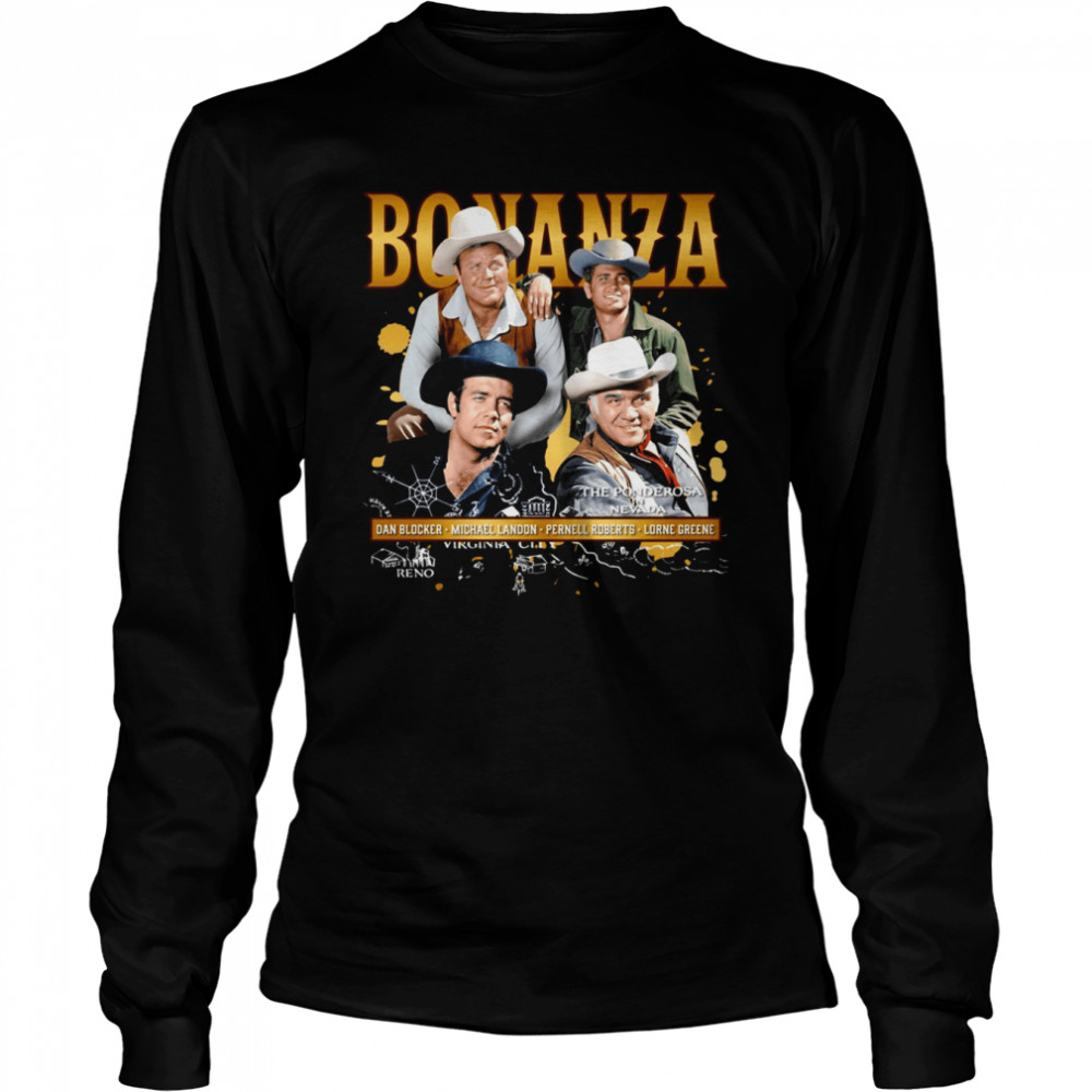 The Gun Slinging Adventures Of The Cartwright Clan Bonanza shirt Long Sleeved T-shirt