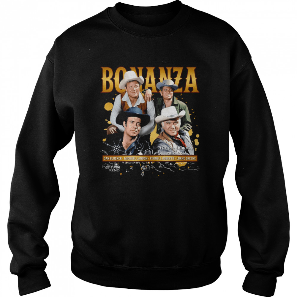 The Gun Slinging Adventures Of The Cartwright Clan Bonanza shirt Unisex Sweatshirt