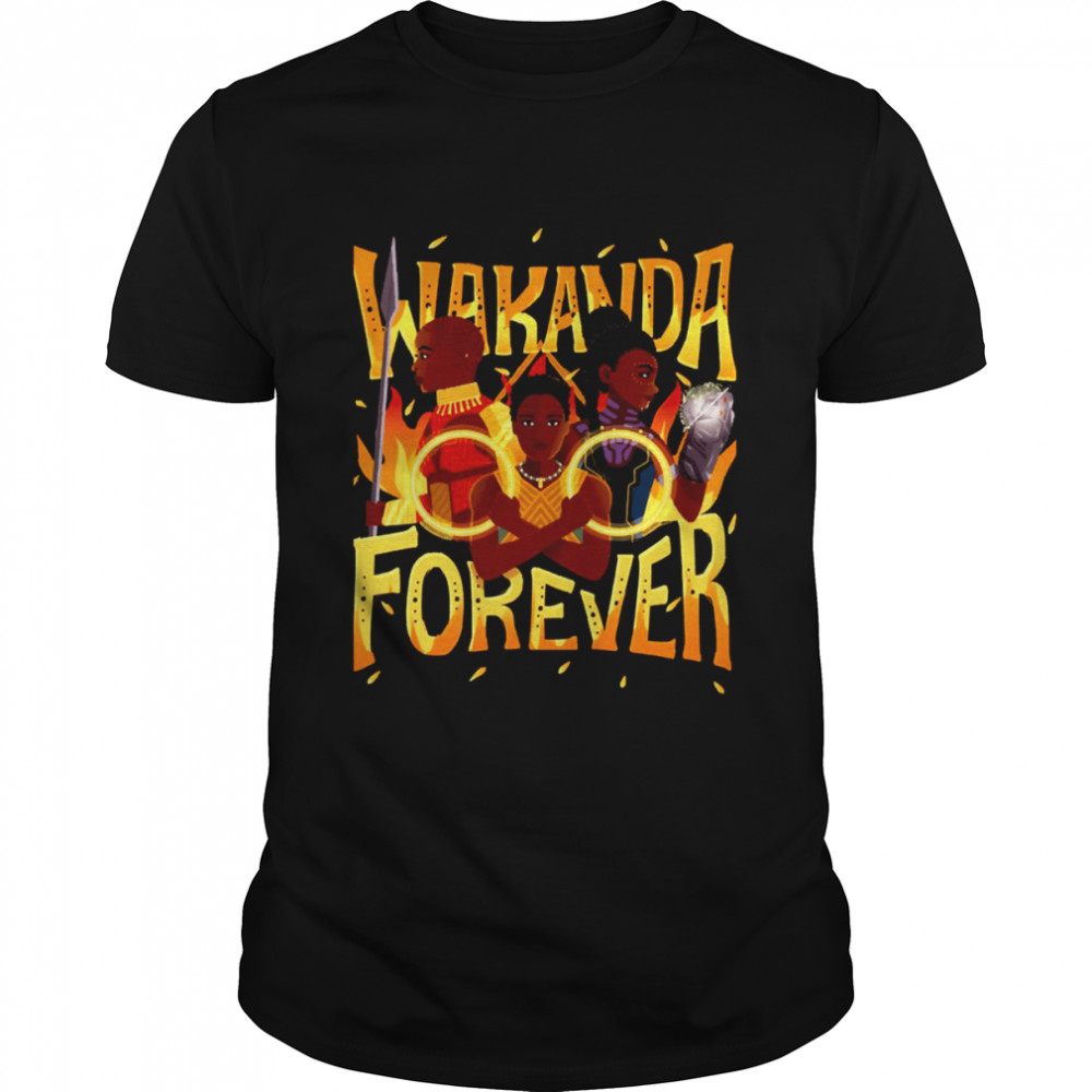Women Of Wakanda Comic Design Black Panther shirt