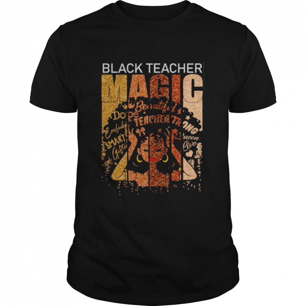 Black teacher magic shirt Classic Men's T-shirt