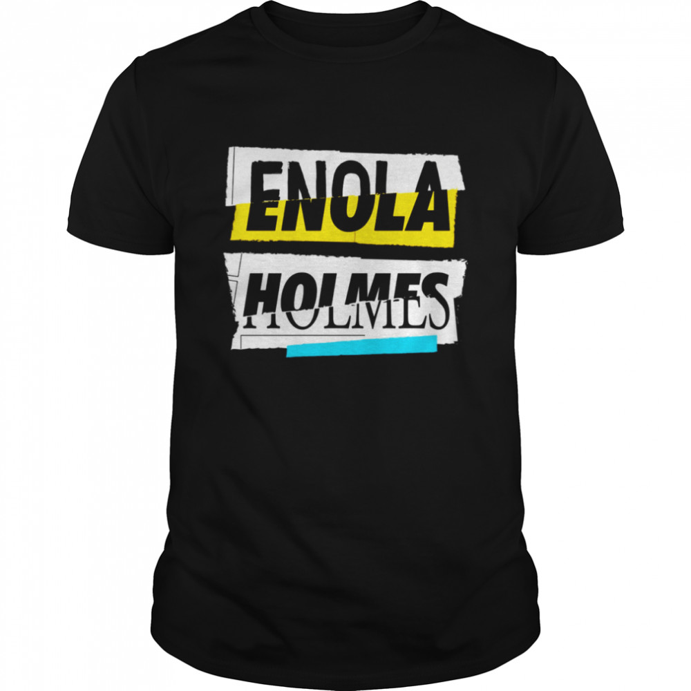 Newspaper Enola Holmes Style shirt
