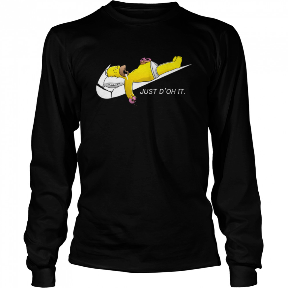 Swoosh Mark The Simpsons Funny Cartoon Nike Logo shirt - Tee