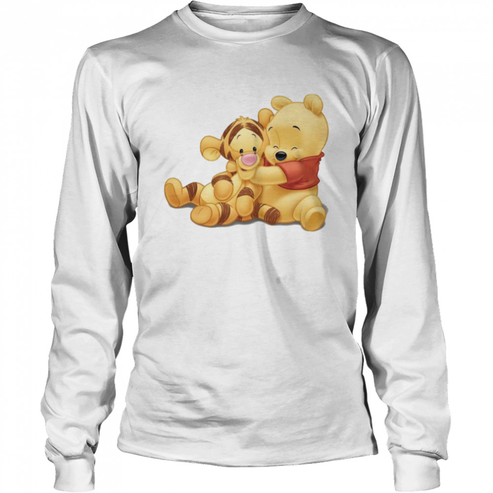 Tigger And Winnie The Pooh Big Hug Disney shirt Long Sleeved T-shirt