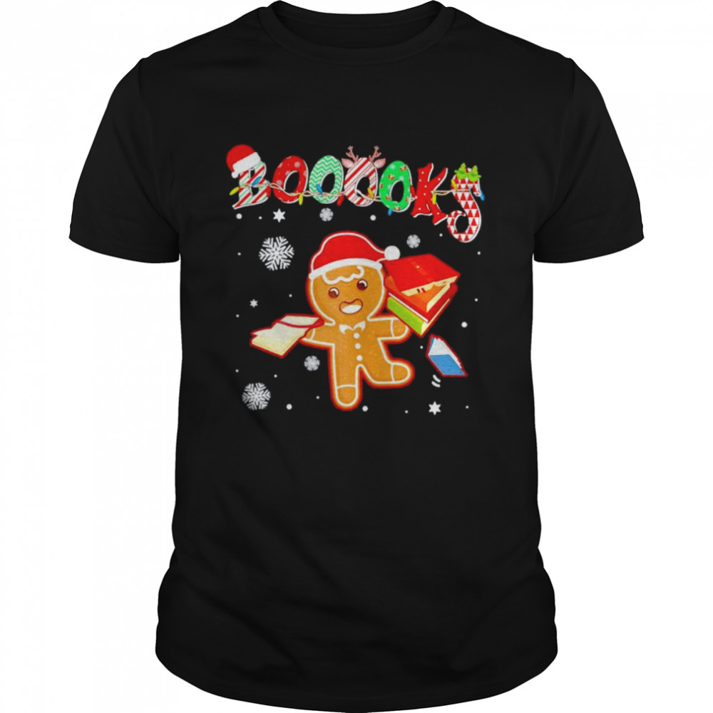 christmas gingerbread books shirt