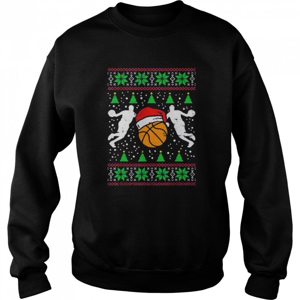 Basketball sport coach player ugly Christmas shirt Unisex Sweatshirt