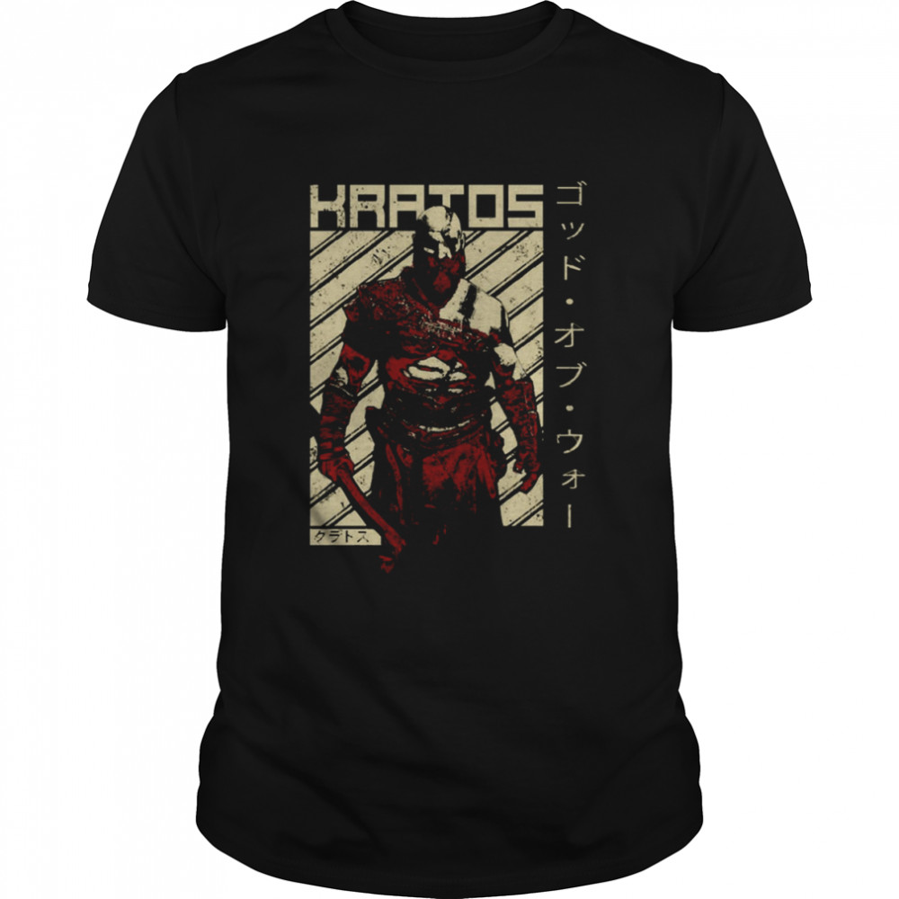 Japanese Kratos God Of War Video Game shirt