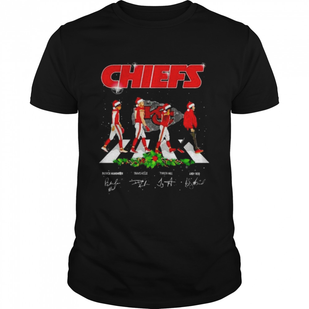 Kansas City Chiefs Christmas Abbey Road Signatures 2022 shirt