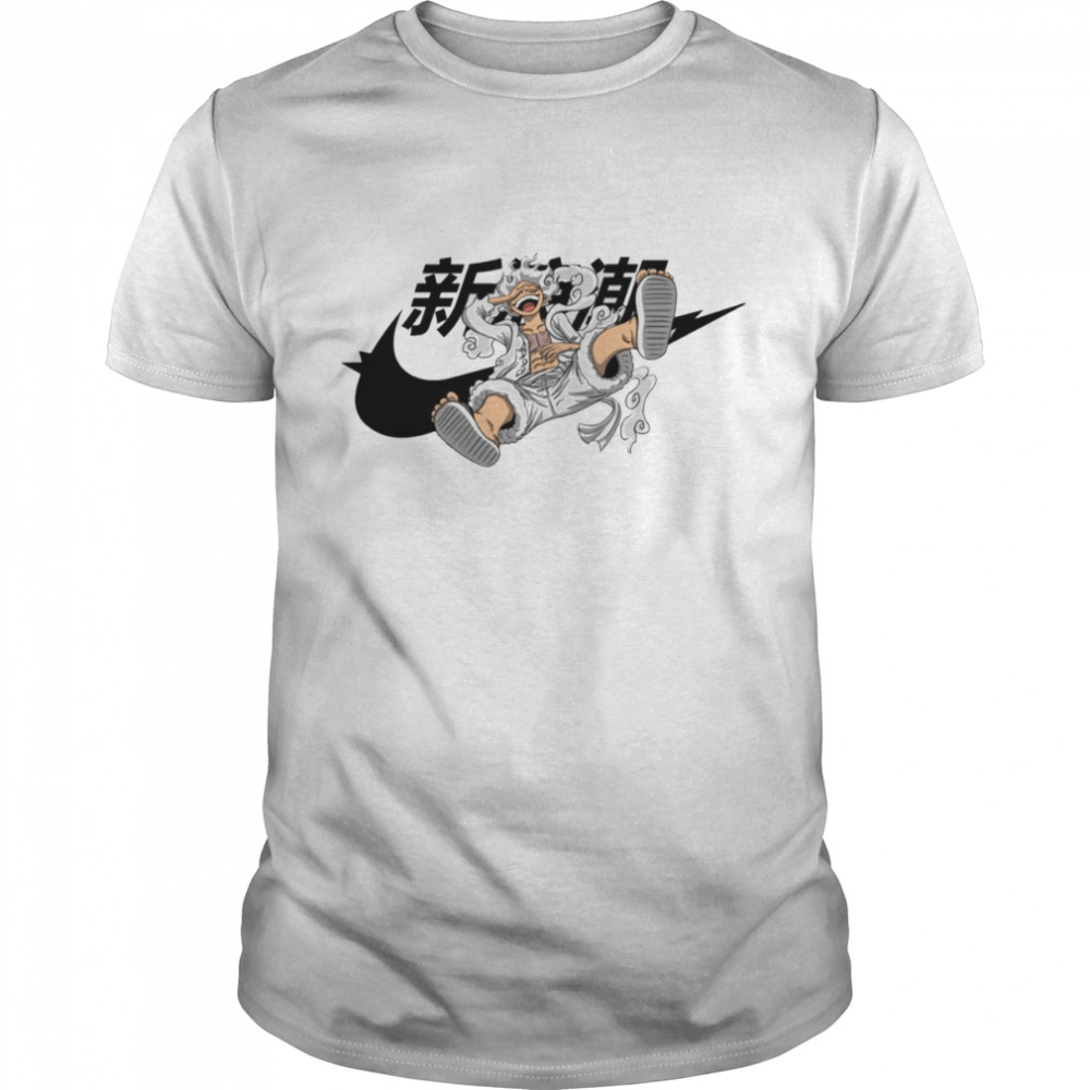 Nike Logo Luffy Gear 5 X Japanese Brand shirt