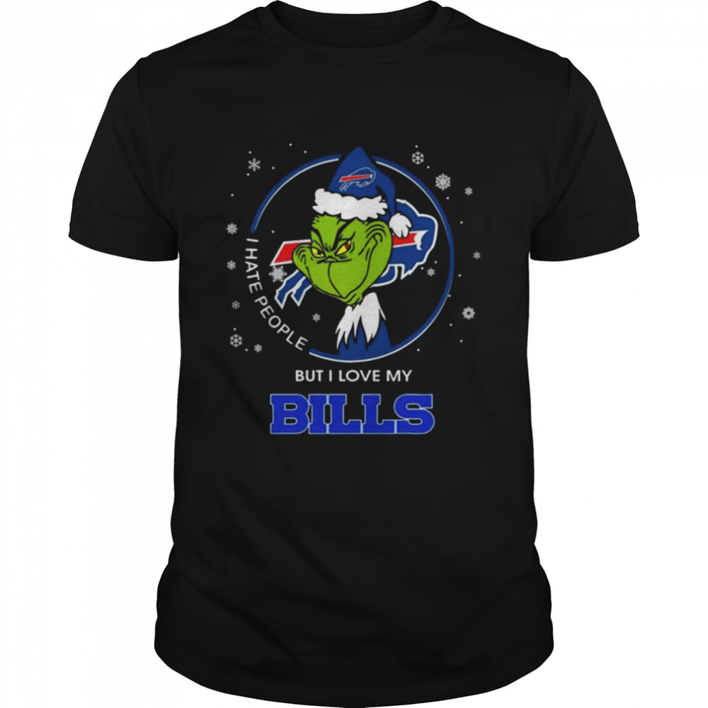 Santa Grinch I Hate People But I Love Buffalo Bills Christmas 2022 shirt