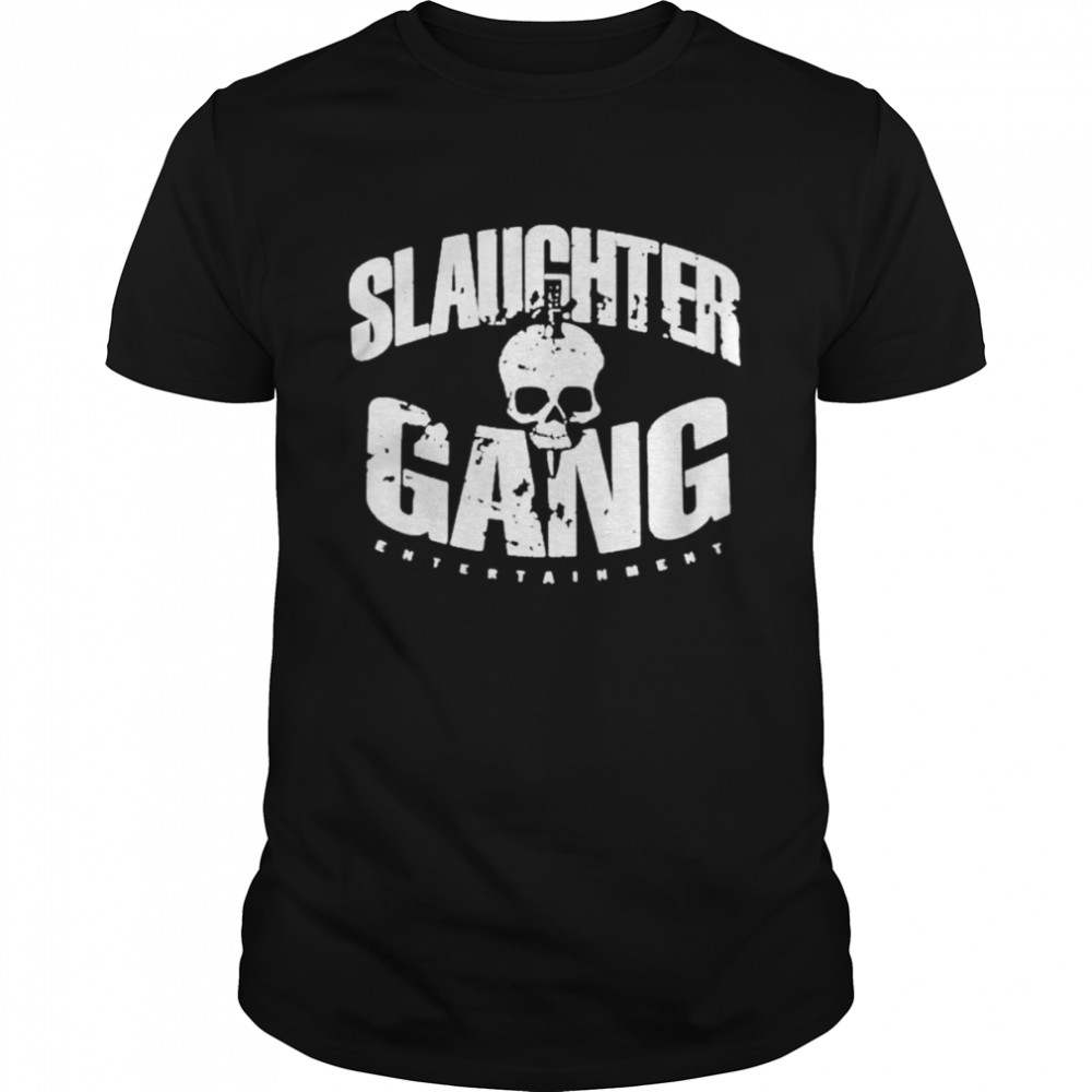 Slaughter gang entertainment distressed shirt