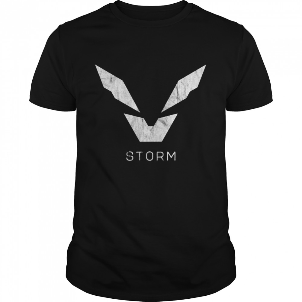 Storm Javelin Variant Anthem Game Symbol Worn White Logo shirt