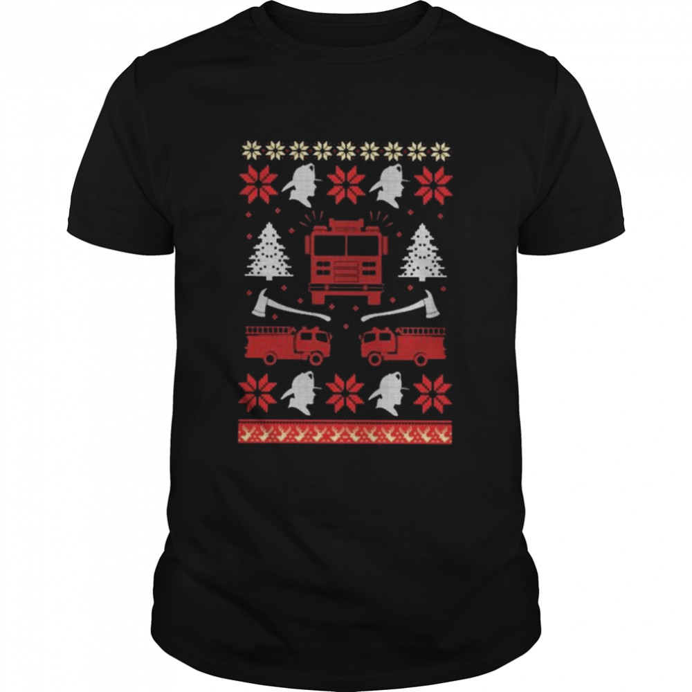 Fire fighter 2022 ugly Christmas shirt