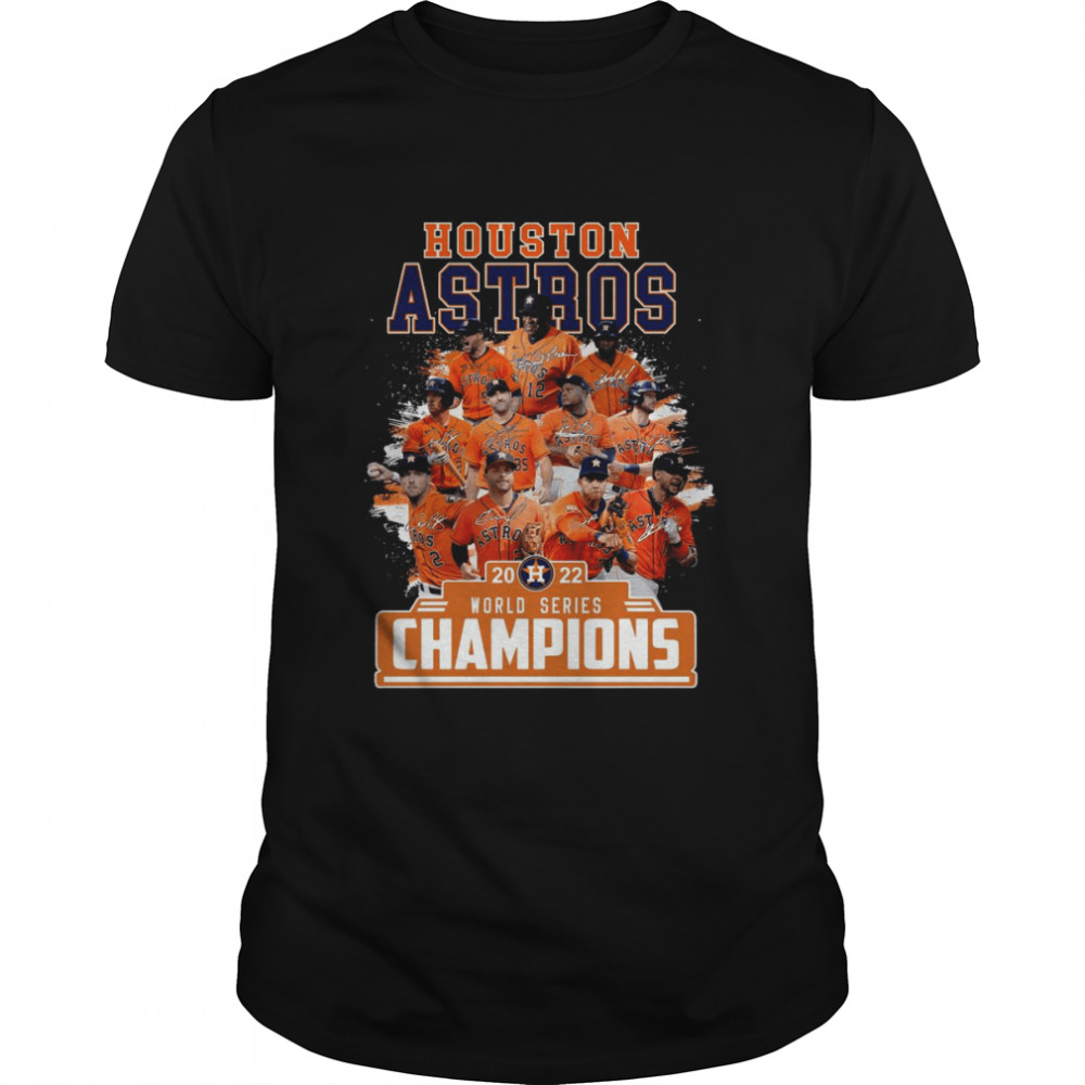 Hot Houston Astros 2022 World Series Champions Signatures shirt