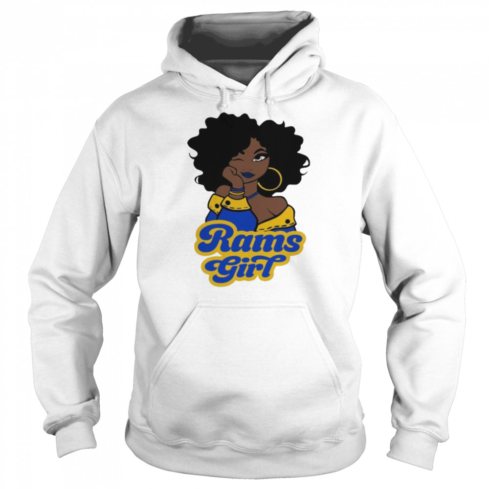 Los Angeles Rams football Black Girl 2022 shirt Unisex Hoodie