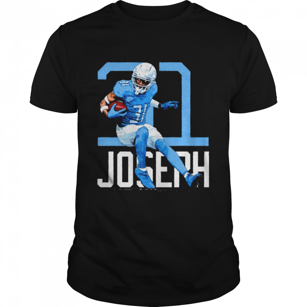 Kerby Joseph Detroit Lions Bold Number shirt