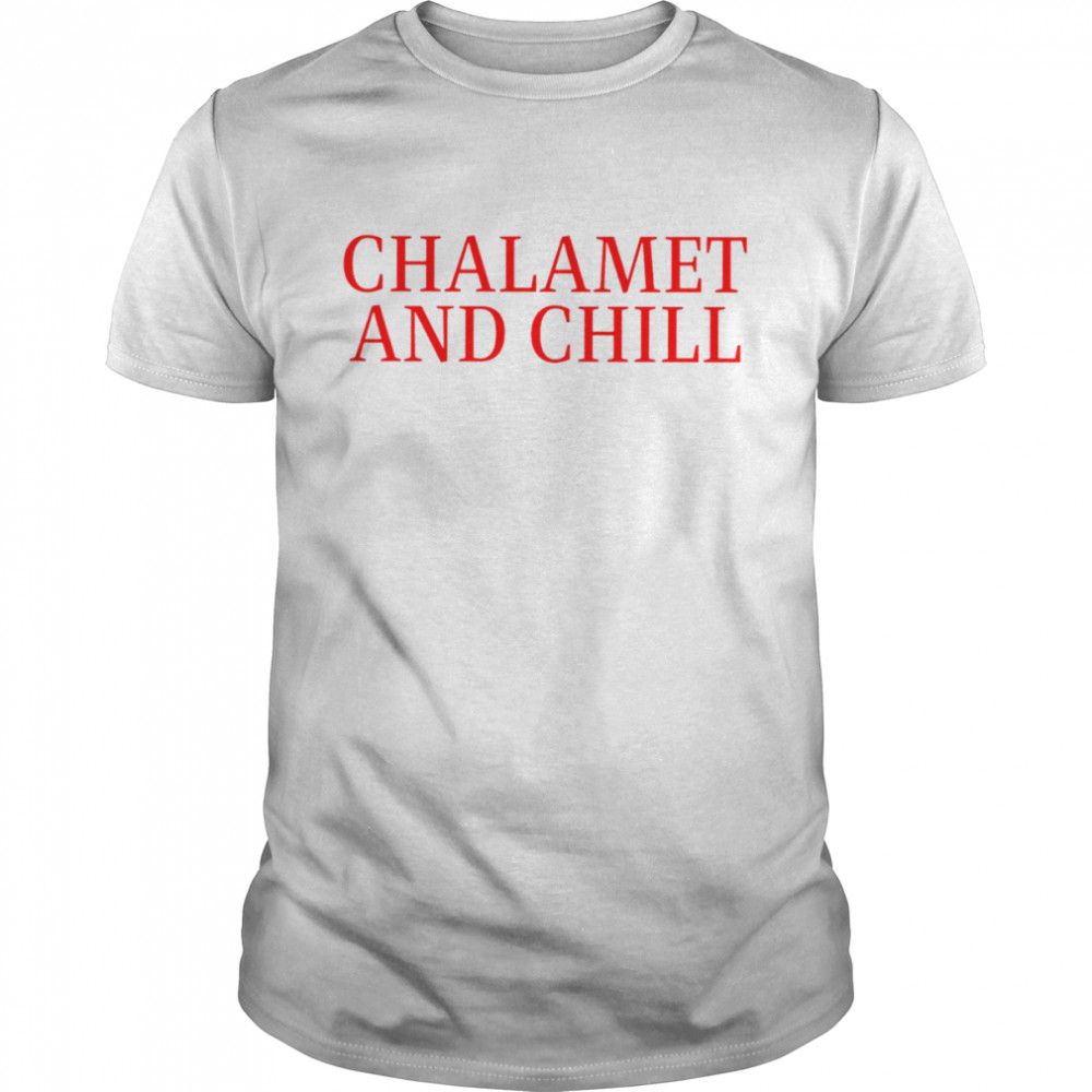Elizabeth Olsen chalamet and chill shirt