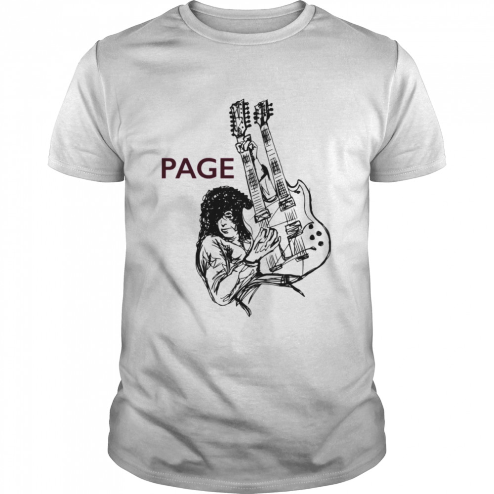 Sketch Holiday Jimmy Page shirt