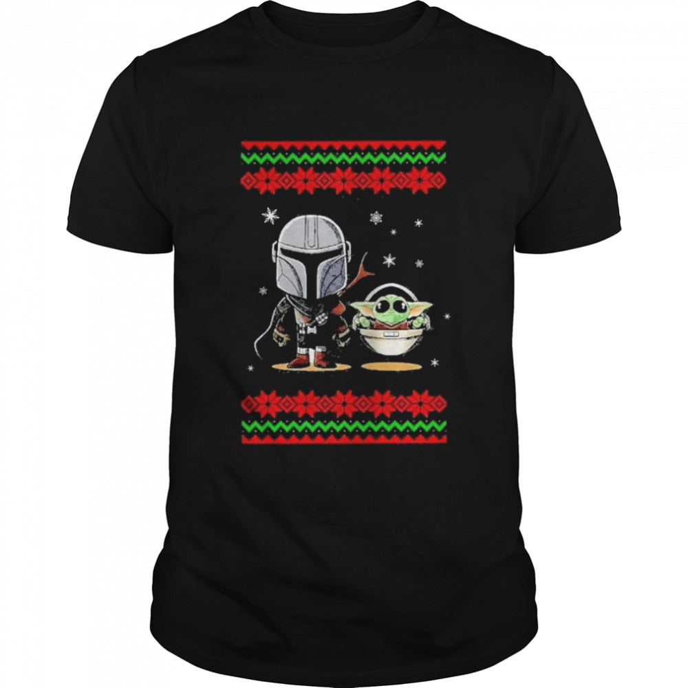 Santa baby star war and baby Yoda 2022 ugly Christmas sweater