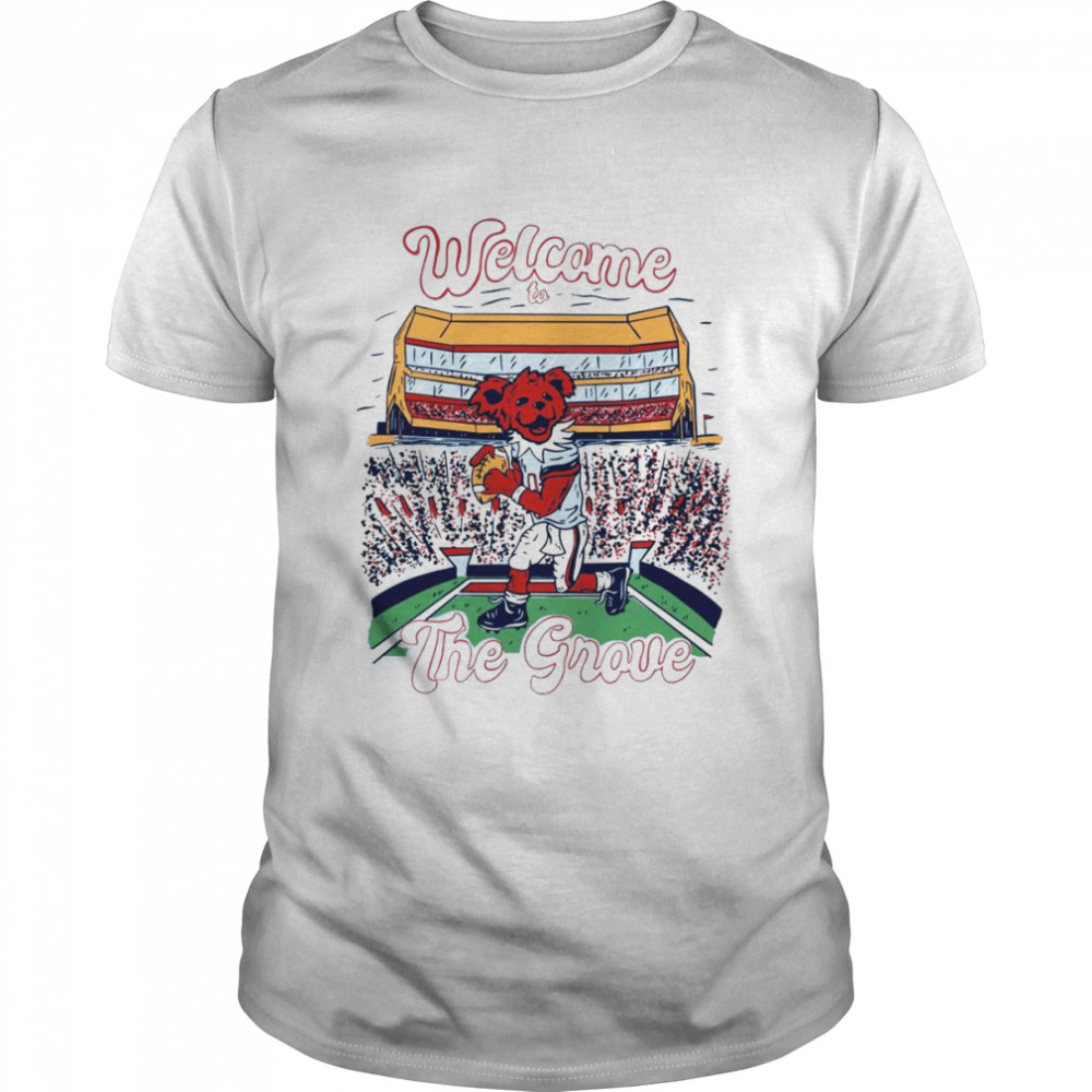 Welcome To The Grove Ole Miss Rebels Football Bear Grateful Shirt