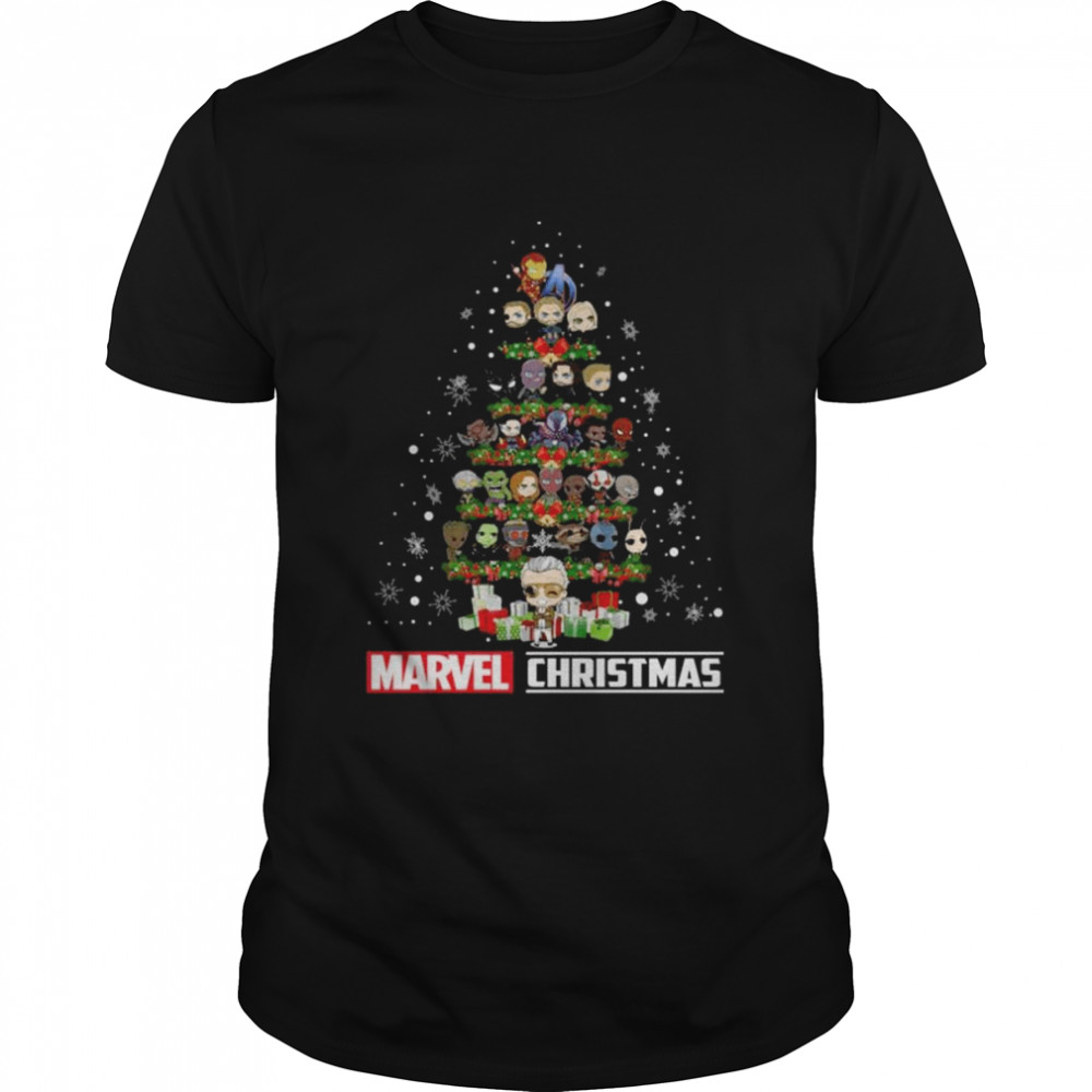 Chibi Marvel Avengers 2022 Christmas tree sweater