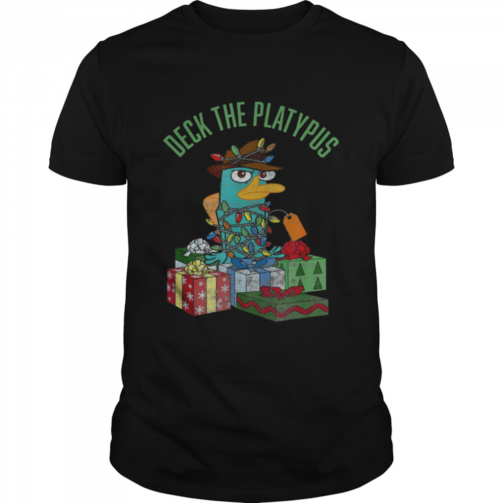 Christmas Perry Deck The Platypus Phineas And Ferb shirt